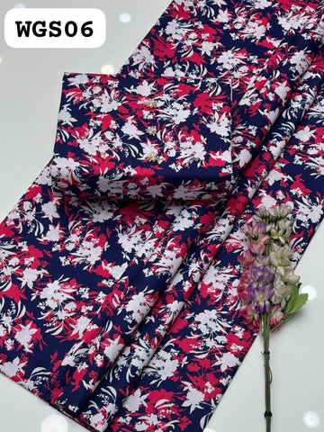 Digital Printed Cambric Cotton Shirt With Same Printed Trouser 